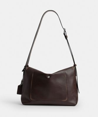 ラドロー メッセンジャー バッグ・ラブド レザー・ステッカー | COACH